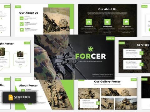 Forcer - Military & Army Google Slides Template ZCD49MQ