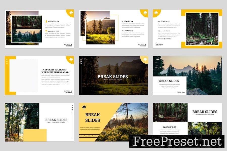 Foresta - Nature Google Slides Template MY8WL86