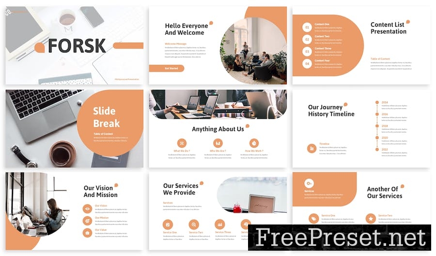 Forsk - Business Google Slide Template XNM8ZAG