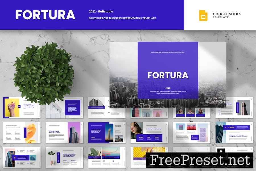 Fortura - Multipurpose Google Slides Template JXMNW8L