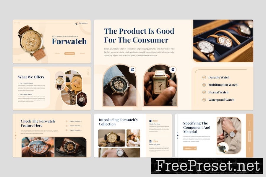 Forwatch - Watch Google Slide Template CD9RWJS