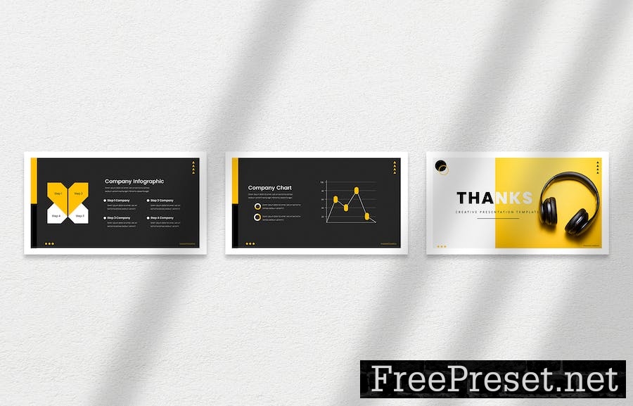 Fractela Creative & Business Googleslides Template GYNY99B