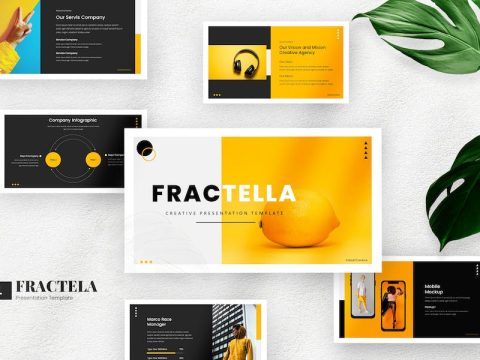 Fractela Creative & Business Googleslides Template GYNY99B