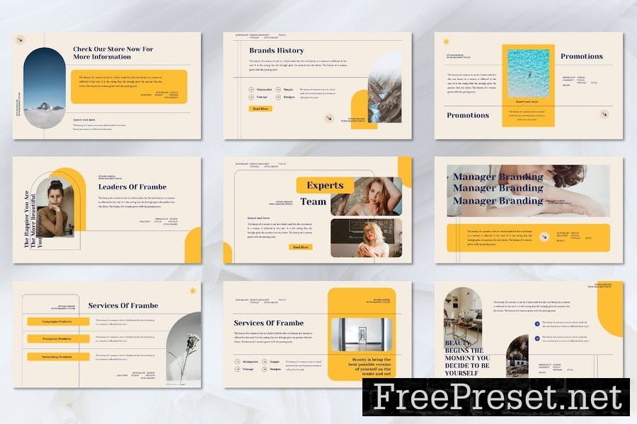 Frambe - Creative Brands Googleslide Template M4Q2B33