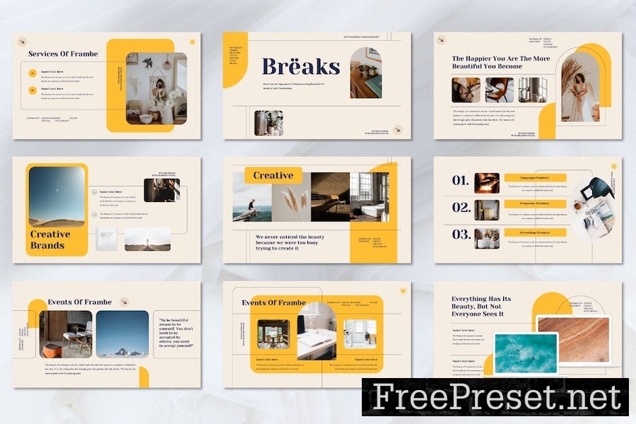 Frambe - Creative Brands Googleslide Template M4Q2B33