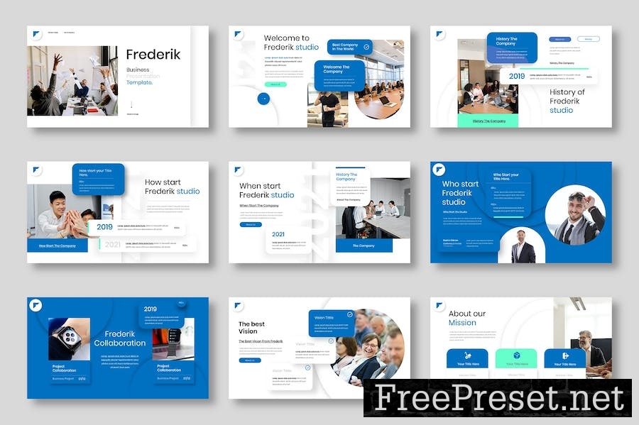 Frederik - Business Google Slide Template WZ9UW4C