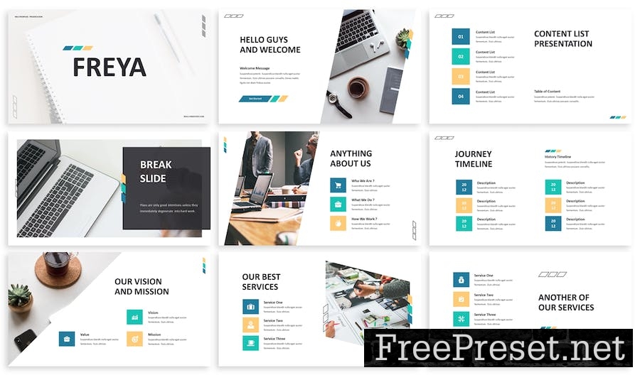 Freya - Business Google Slide Template AKGNZ74