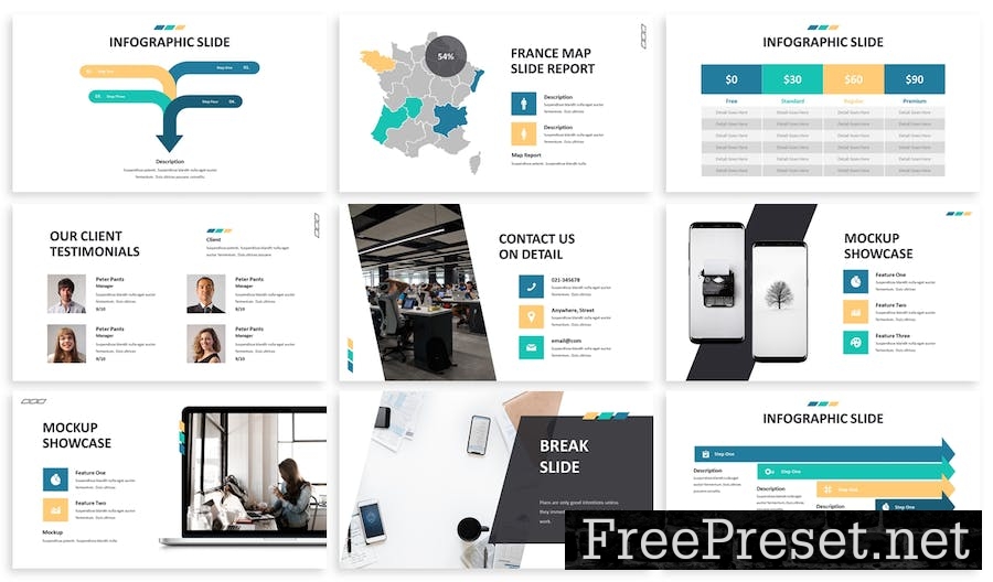 Freya - Business Google Slide Template AKGNZ74