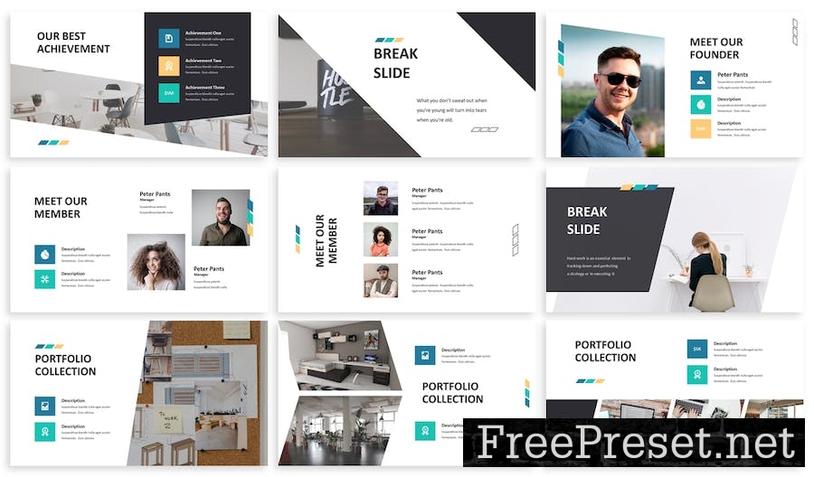 Freya - Business Google Slide Template AKGNZ74