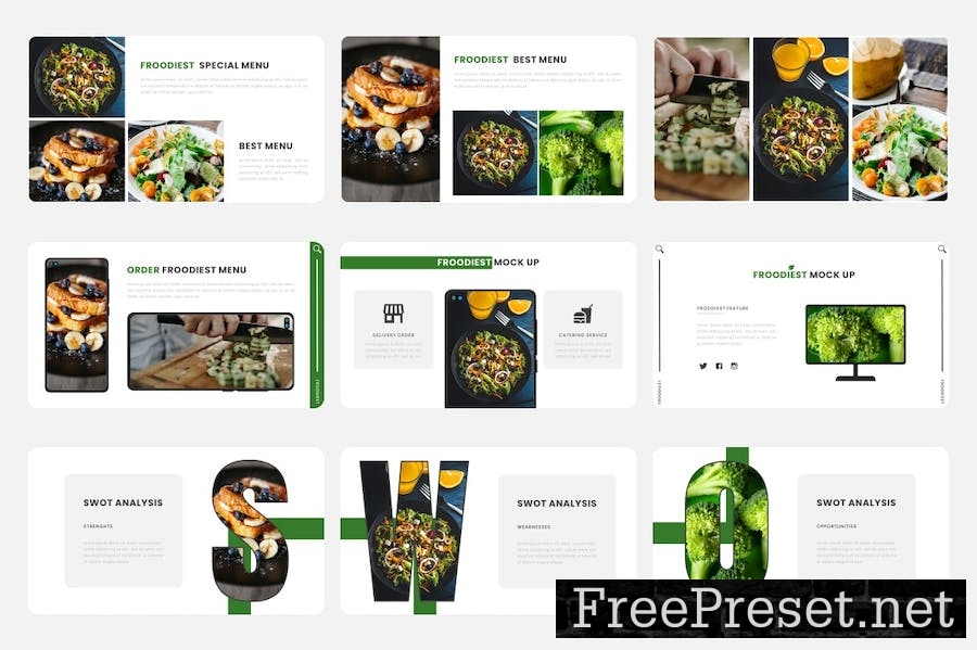 FROODIEST - Food & Culinary Google Slides Template AD9URFA