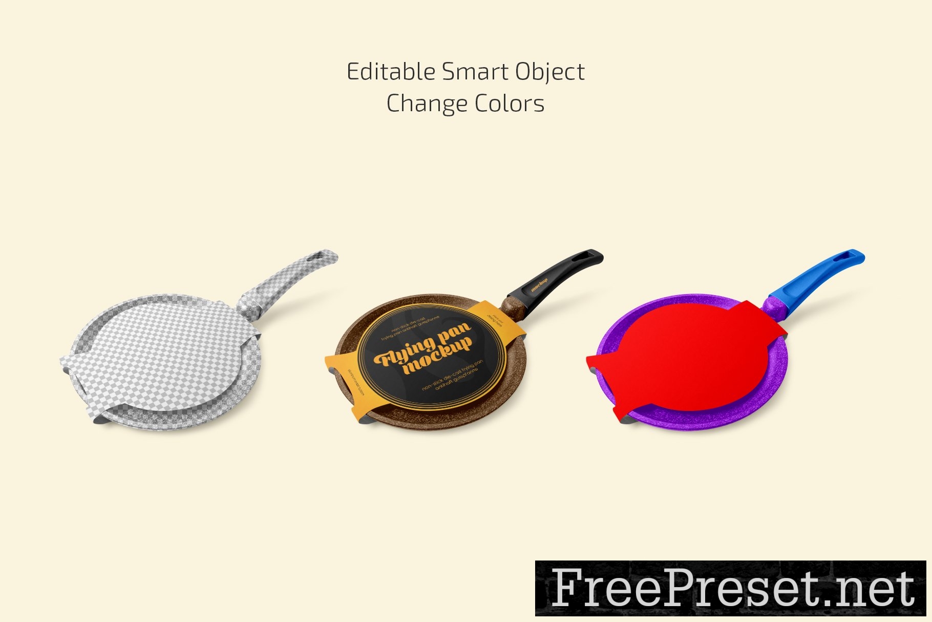 Frying Pan Mockup Set 10271235