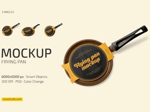 Frying Pan Mockup Set 10271235