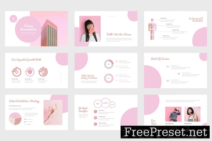 Furena - Pitch Deck Pink Google Slides Template KYJGQ3Q