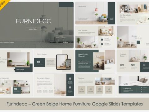 Furnidecc - Green Beige Home Furniture GSlides