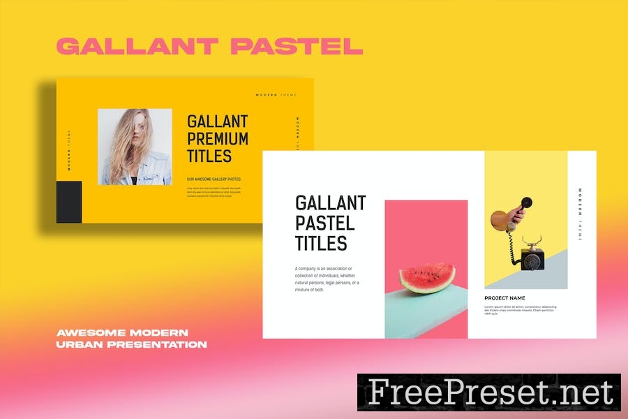 Gallant Pastel Lookbook Google Slides NTX3A4D