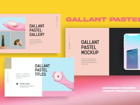 Gallant Pastel Lookbook Google Slides NTX3A4D