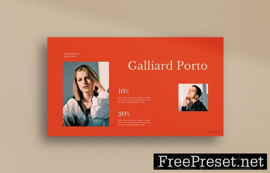 Galliard Brand Google Slides Presentation Template QRAU2XS