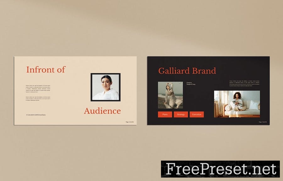 Galliard Brand Google Slides Presentation Template QRAU2XS