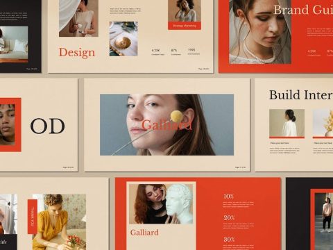 Galliard Brand Google Slides Presentation Template QRAU2XS