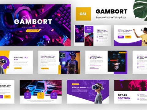 Gambort - Game Studio Google Slides Template VCTTEVY