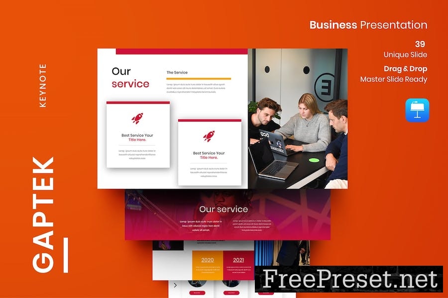 Gaptek – Business Keynote Template XF9F7C3