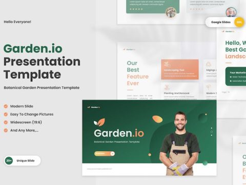 Gardenio - Gardening & Landscaping Google Slide Z2ZJA2N