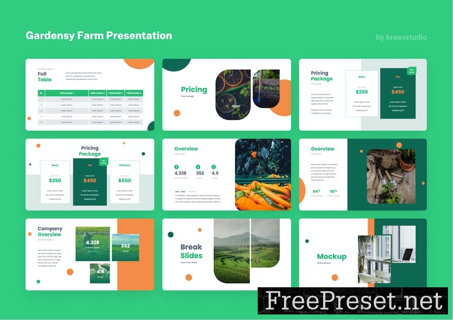 Gardensy - Farm Google Slides Presentation 267L8ZV