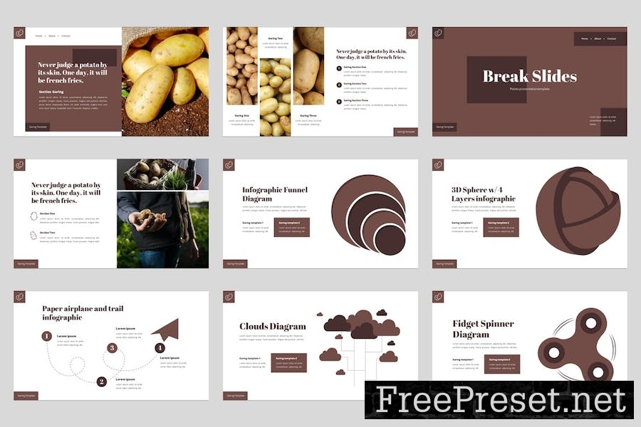 Garing - Potato Google Slides Template J443JGD