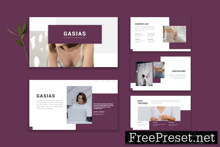 Gasias - Google Slide Template RXJRBYB