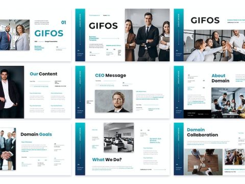 Gifos Business Presentation Google Slide Template PXRHC36