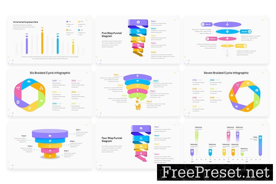 Gifted Infographic Google Slide Template AS5U3BS