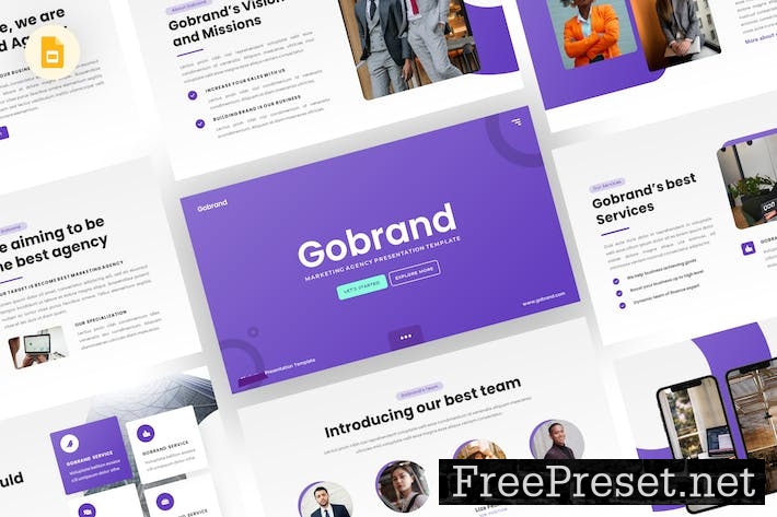 Gobrand - Marketing Google Slides Template 5QMVFYU