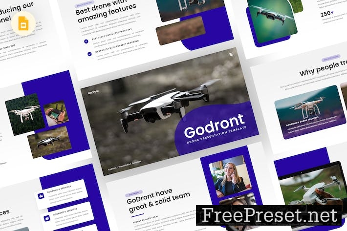 Godront - Drone Google Slides Template D7LNSVK