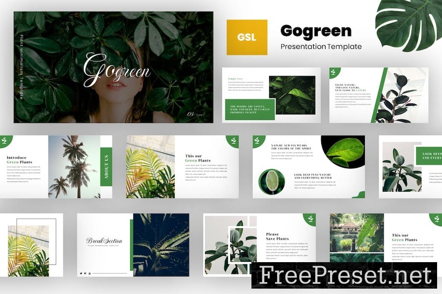 Gogreen - Plant & Minimalism Googel Slides RKT6XXP