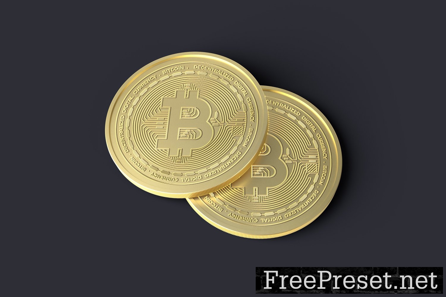 Gold Coin / Cryptocurrency Mockups 10274831