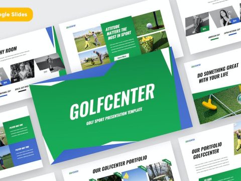 GOLFCENTER - Golf Google Slides Template RYKQGER