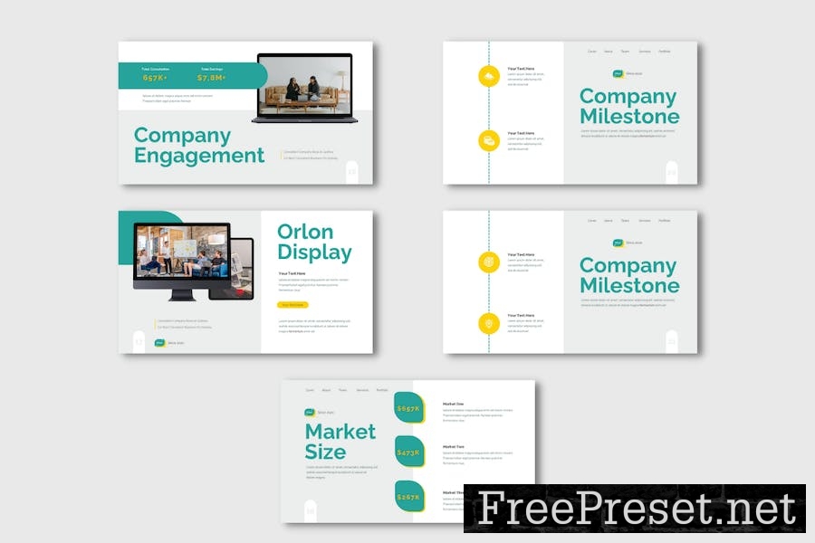 Google Slide Pitch Deck Presentation Template 29V6ZED