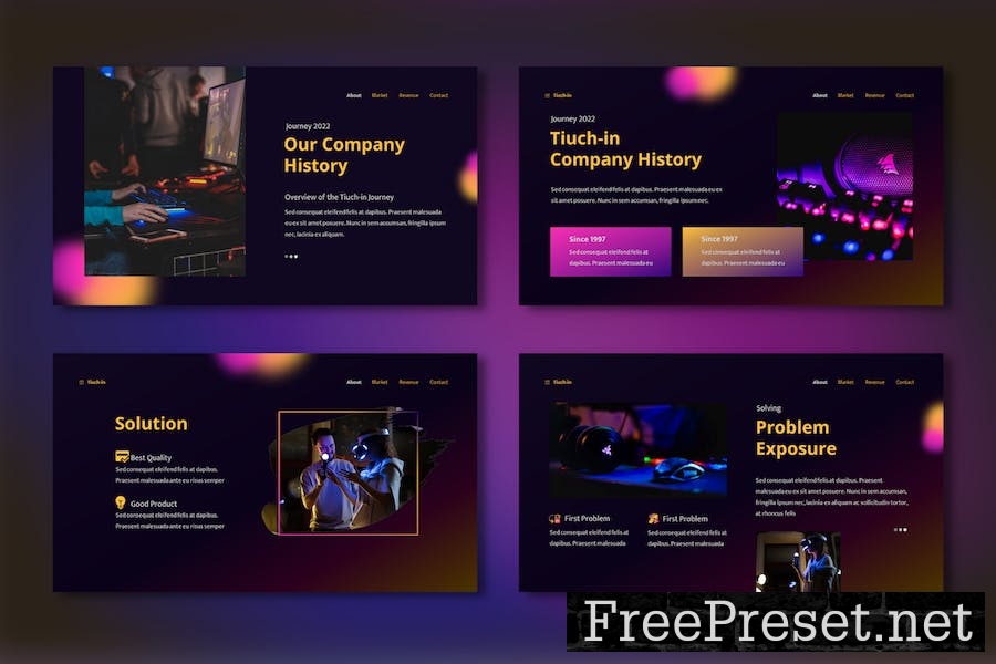 Google Slide Pitch Deck Presentation Template ATAM5CD