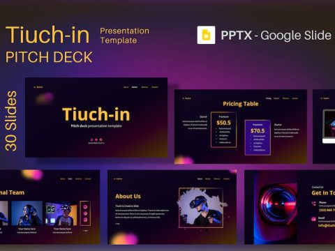 Google Slide Pitch Deck Presentation Template ATAM5CD