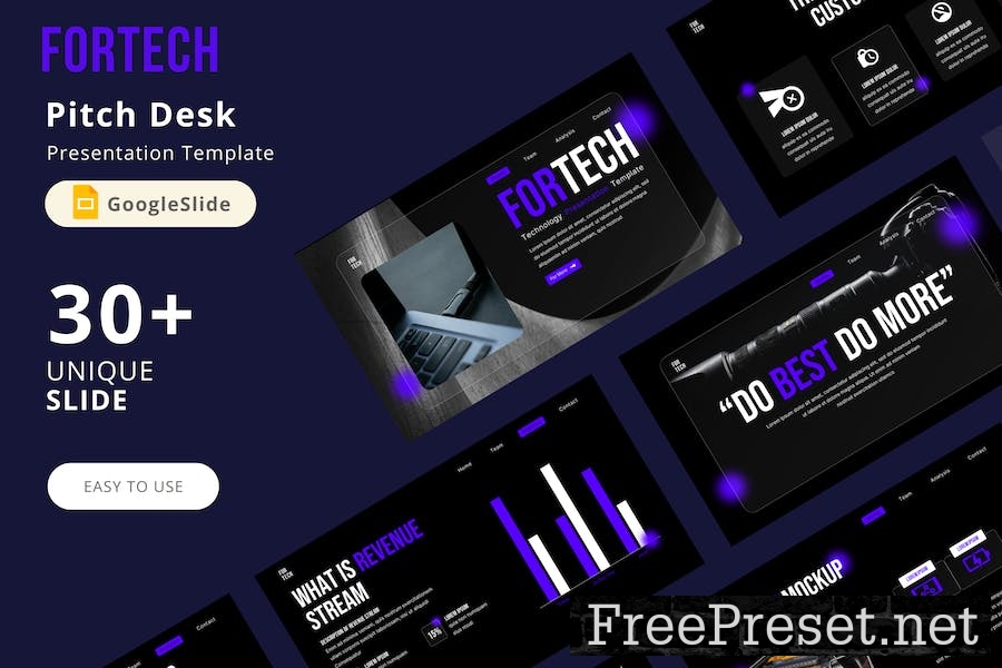 Google Slide Pitch Deck Presentation Template QV4TCPZ