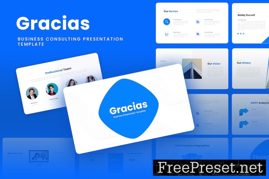 Gracias - Business Google Slides Template JFTCMHD