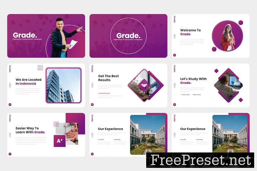 Grade - Education Google Slides Template VP4QD3S