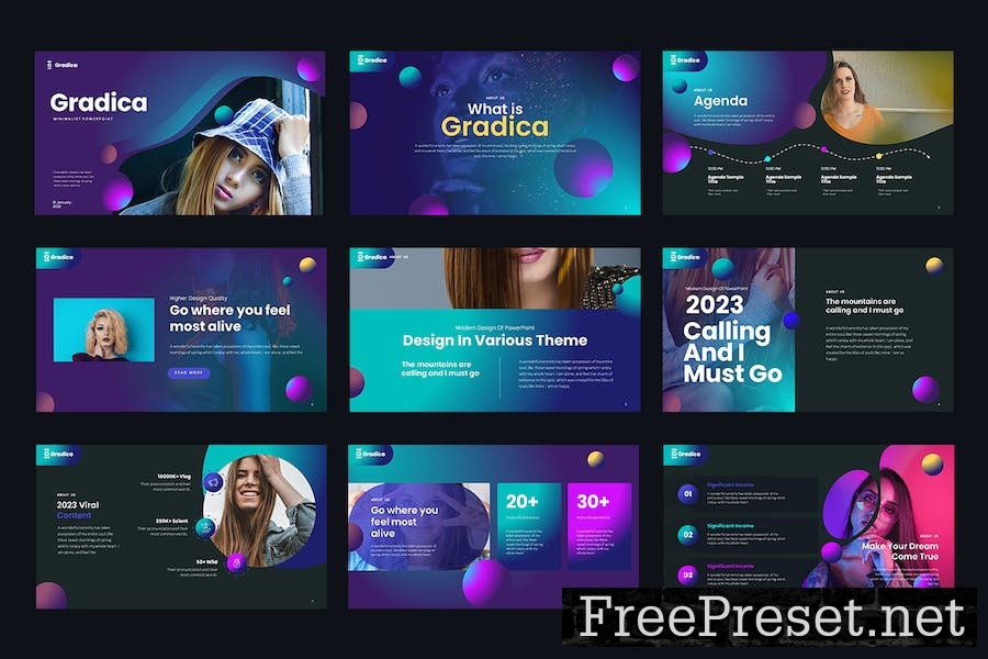 Gradica Google Slides Templates TUPEZZC