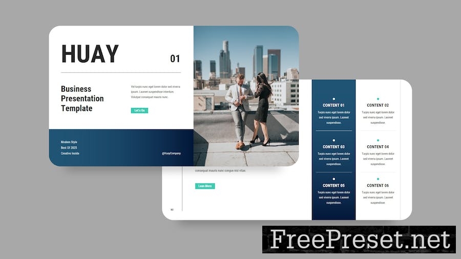 Gradient Dark Blue White Business Company Profile W5KYAGF