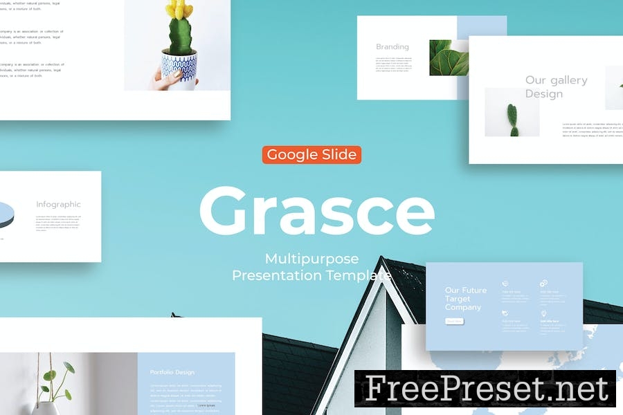 Grasce - Google Slide Template F67M6YJ