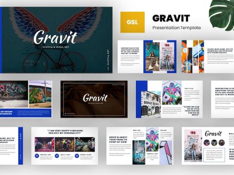 Gravit - Creative Google Slides Template CZVMW4L