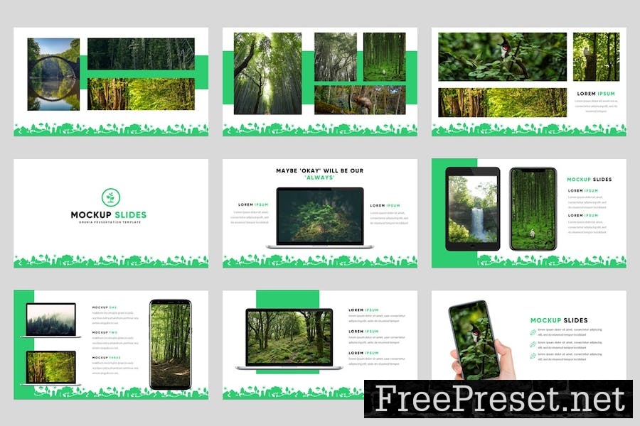 Grenia - Nature Google Slides Template UBGD4KW