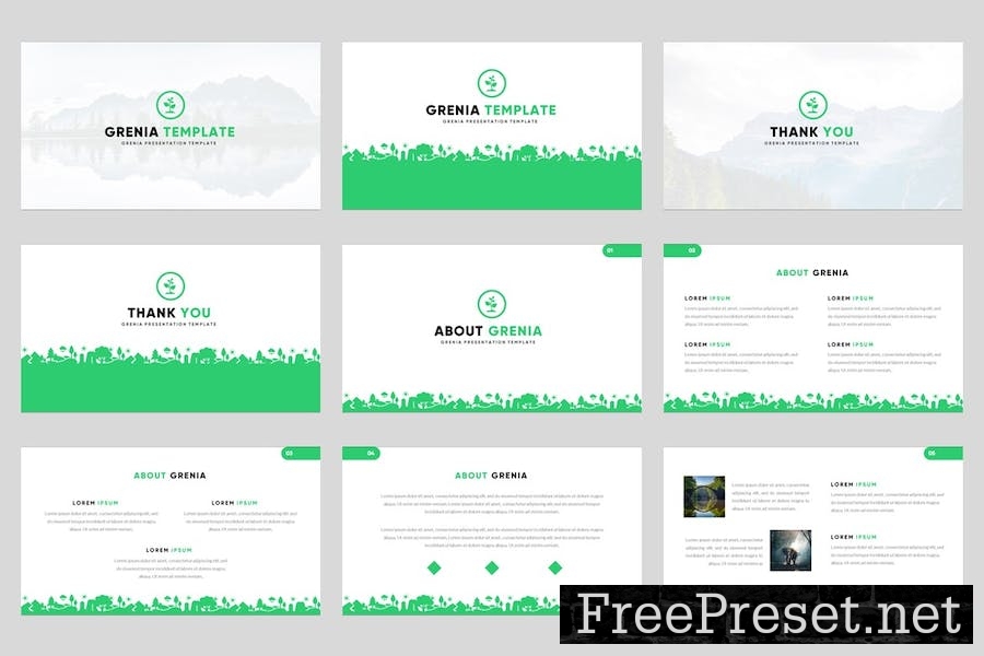 Grenia - Nature Google Slides Template UBGD4KW