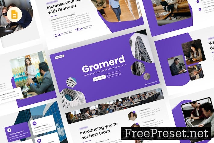 Gromerd - Corporate Google Slides Template 65QBA6U