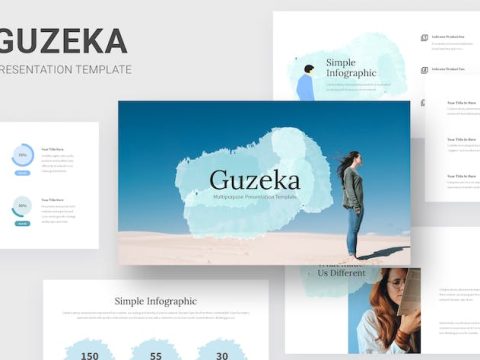 Guzeka - Multipurposes Blue Google Slides Template BCZUCPE